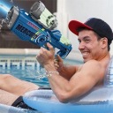 2200mAh електричний водяний пістолет зі світлодіодним ефектом і водонепроникною батареєю