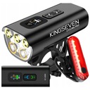 LAMPKA ROWEROWA oświetlenie rowerowe LED USB PRZÓD TYŁ ROWER 12 000mAh MOC