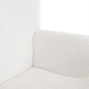 Кресло MOSS TEDDY BOUCLE из ткани TEDDY белого цвета HOMLA