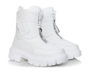 Обувь зимние сапоги Женские зимние сапоги Белые сапоги на платформе Теплые