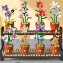 ORCHIDEA CSERÉPBEN ÉPÍTŐKOCKÁK ORCHIDEA VIRÁG Sorozat Kwiaty