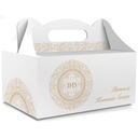 Коробка для торта ПЕРВОЕ ПРИЧАСТИЕ белая IHS 5 шт.