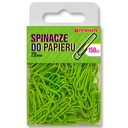 Скрепки КРУГЛЫЕ 28мм ЗЕЛЕНЫЕ 150 шт.