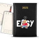 КАЛЕНДАРЬ 2025 ЧЕРНЫЙ Ежегодный планировщик Take It Easy Teddy Patterns