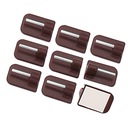 КРЮЧОК КОРИЧНЕВЫЙ КРЮЧОК САМОКЛЕЯЩИЙСЯ ДЛЯ ДЕТАЛИ ШТОР, 10 ШТ.