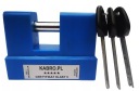 НАВЕСНОЙ ЗАМОК KABRO C5, СИНИЙ СЕРТИФИКАТ ПРОТИВОВЗЛОМА, 3 КЛЮЧА
