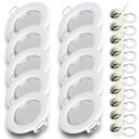 10 галогенных светодиодных светильников CZKO + светодиодная лампа GU10 7 Вт