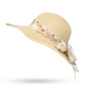 Женская летняя соломенная шляпа с большими полями, летние волнистые цветы