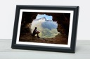 Классическая деревянная фоторамка черная 30x40