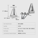 STABILISATEUR RV JACKS 4 PCS ALUMINIUM 11-17″ REMORQUE ROUTE CAMPING-CARphoto 13
