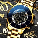 Pánske hodinky kalendár z nerezovej ocele Pohlavie Výrobok pre mužov