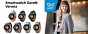 DÁMSKE SMARTWATCH GARETT VERONA STRIEBORNÁ OCEĽ MÓDNA ELEGANTNÁ SMS SEN GW Podpora bezdrôtového nabíjania nie