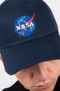 Alpha Industries bavlnená šiltovka NASA Cap farba tmavo modrá s ap Veľkosť uniwersalny