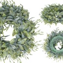 ИСКУССТВЕННЫЙ РУСКУС БОХО НАСТОЛЬНЫЙ ВЕНОК АКСЕССУАРЫ СВАДЕБНЫЕ УКРАШЕНИЯ СВАДЬБА 29 см