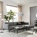 IKEA APPLARYD 3-miestna pohovka ležadlo Lejde šedá Výška nábytku 82 cm