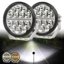 2ШТ 500 W ФАРА ГАЛОГЕН LED (СВІТЛОДІОД) 7'' 50000 LM BURSZTYNOWE I КОЛІР БІЛИЙ СВІТЛО  фото 7