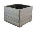 Деревянный ящик серый 38 см для рождественской елки