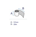 Rolki kasowe termoczułe termiczne 57mm / 20m 10szt EMERSON EAN (GTIN) 5902178049384