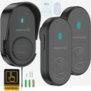 БЕСПРОВОДНОЙ ДВЕРНОЙ ЗВОНОК 2 ПРИЕМНИКА, ВОДОНЕПРОНИЦАЕМАЯ НАРУЖНАЯ ДВЕРЬ 250М