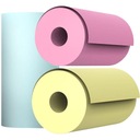 3 ЦВЕТНЫХ КАРТРИДЖА С ТЕРМОЧУВСТВИТЕЛЬНОЙ ТЕРМОБУМАГОЙ ДЛЯ ПРИНТЕРА DRUKUS