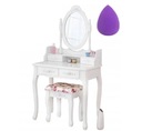 КОСМЕТИЧЕСКИЙ СТОЛИК С ЗЕРКАЛОМ ТЮФЕР РАЗНЫХ ЦВЕТОВ ТРУДА ДЛЯ СПАЛЬНИ