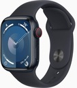 Черные умные часы Apple Watch Series 9 с GPS и сотовой связью, 41 мм