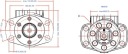 ДВИГУН ORBITALNY, ВАЛ 32 MM 200CC 4-OTW. SAE Z PRZYLACZEM МАСТИЛА WYCIEKOWEG  (18748825834) фото min 6