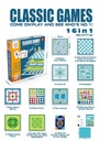 Мега-набор настольных игр 16-в-1 для детей и взрослых. Настольные игры + игры.