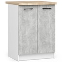 Кухонный шкаф со столешницей Sonoma, 60 см, белый бетон