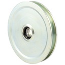 Koło kółko na linę kółko na linkę kółko do linki 6 mm fi 100 mm oś 12 mm