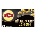 Чай черный экспресс Lipton EARL GREY LEMON 50 пакетиков 100г