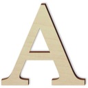 деревянная буква А, размер М 10 см. Таймс, слово-надпись