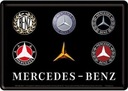 Ностальгическая художественная открытка 14х10 с логотипом Mercedes-Benz