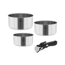 Набор кастрюль со съемной ручкой TEESA COOK EXPERT SINGLE HAND