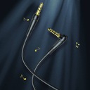 Kabel 1m Audio AUX minijack 3.5mm - minijack 3.5mm Złącza minijack 3,5 mm - minijack 3,5 mm