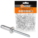 ЗАКЛЕПКИ POLAX АЛЮМИНИЕВЫЕ 4.8х10ММ 50ШТ/УПАКОВКА