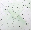 Квадратные конверты с принтом «Листья» - 25 шт.