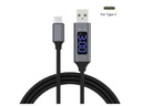 КАБЕЛЬ, USB тип C, светодиодный дисплей, 1,5 м