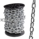 ŁAŃCUCH GOSPODARCZY TECHNICZNY METALOWY OCYNKOWANY D1 DO HUŚTAWKI 5m fi 6mm