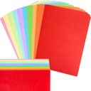 ЦВЕТНАЯ БУМАГА А4 10 ЦВЕТОВ 100 ЛИСТОВ 200 ГР КАРТОН ТОЛСТЫЙ