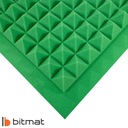 Поролоновая губка, акустический коврик, пирамидка, зеленый, конусы 5 см, конференц-зал