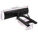 PRISE SNIEZNY VERS WOZKOW WIDLOWYCH 150 X 38 CM, COULEUR NOIRphoto 10