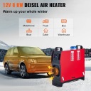 ОПАЛЕННЯ АВТОНОМНИЙ 12V ДИЗЕЛЬ HEATER 8KW ПЕРЕНОСНИЙ ПЕРЕМИКАЧ LCD I 1 РЕШІТКА ПОВІТРЯ  (17715596451) фото min 10