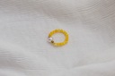 Żółty pierścionek z Perłą i Masą Perłową Marka Inna marka