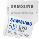КАРТА ПАМЯТИ MicroSDXC 512 ГБ SAMSUNG EVO Plus