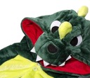 DINOSAURUS KIGURUMI PYŽAMO DRAK OBLEČENIE NA MAŠKARNÝ PLES ONESIE Zapínanie gombíky