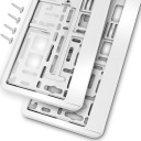 НАБОР БЕЛЫХ РАМОК ДЛЯ НОМЕРНЫХ ЗНАКОВ 2ШТ НАБОР РАМОК ДЛЯ НОМЕРНЫХ ЗНАКОВ EU