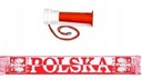 Комплект болельщика Евро-2024, Польша, польский футбольный шарф, труба