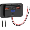 12V 24V ГНІЗДО АВТОМОБІЛЬНИЙ MONTAZOWE 4 USB PD QC 3.0 ON ВИКЛЮЧЕНИЙ КРИШКА 30W  (18891791983) фото min 8