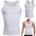 Мужская футболка для похудения и моделирования фигуры, slim L, белая